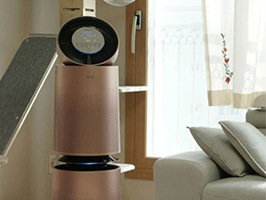 고양이 털날림 LG 퓨리케어 360도 공기청정기 펫으로 잡자